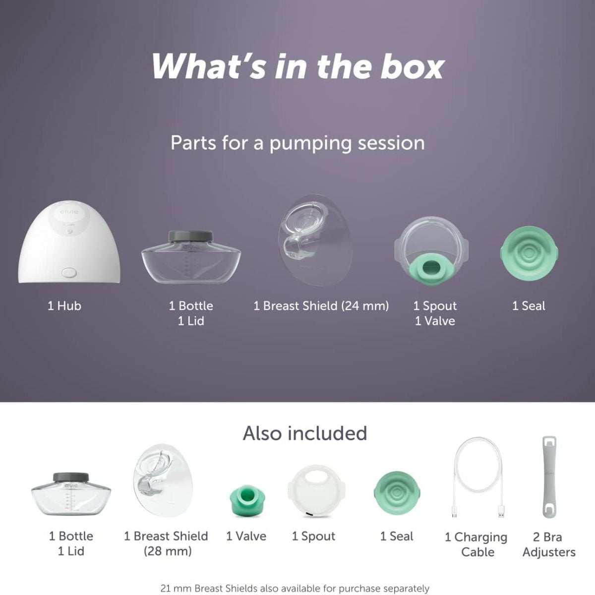 Bomba Extratora de Leite Elétrica Elvie Portátil