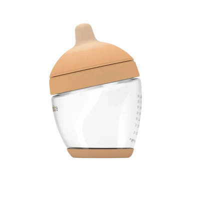 Emulait Classic Glass Baby Bottle – Shape 4, Light Nipple