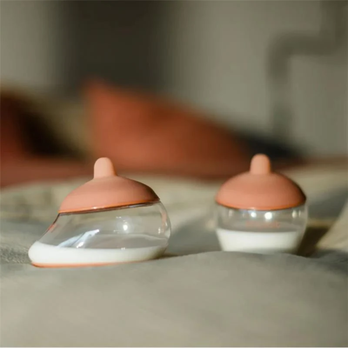 Emulait Classic Glass Baby Bottle – Shape 4, Light Nipple
