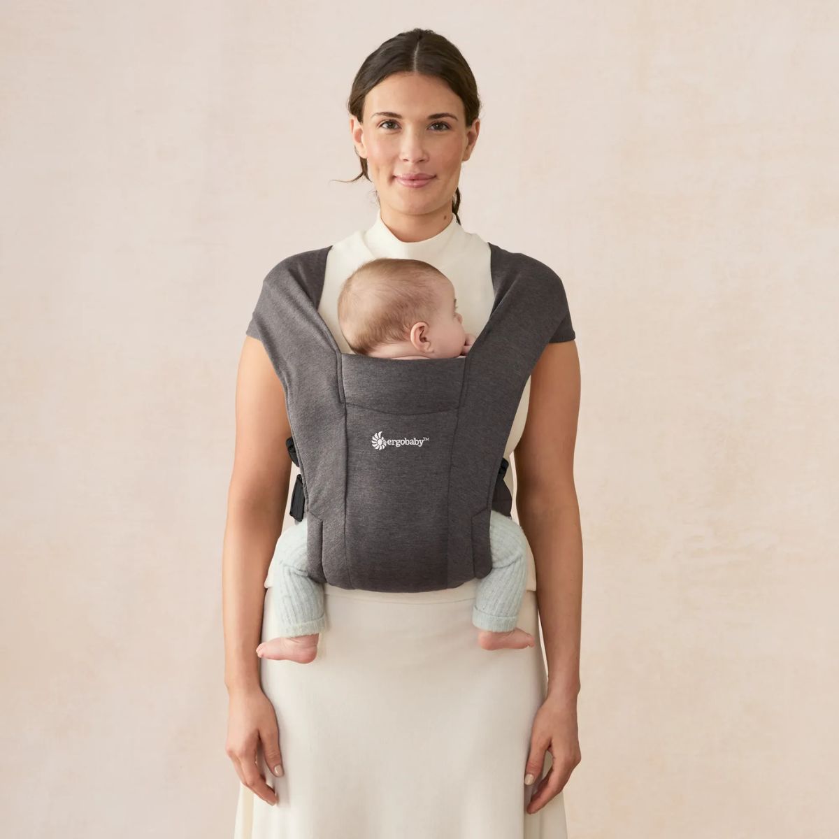 Ergobaby Embrace Newborn Baby Carrier 0-12M - Heather Grey on Luna Baby Store Miami