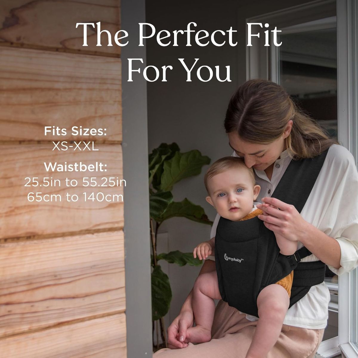 Ergobaby Embrace Newborn Baby Carrier 0-12M - Pure Black