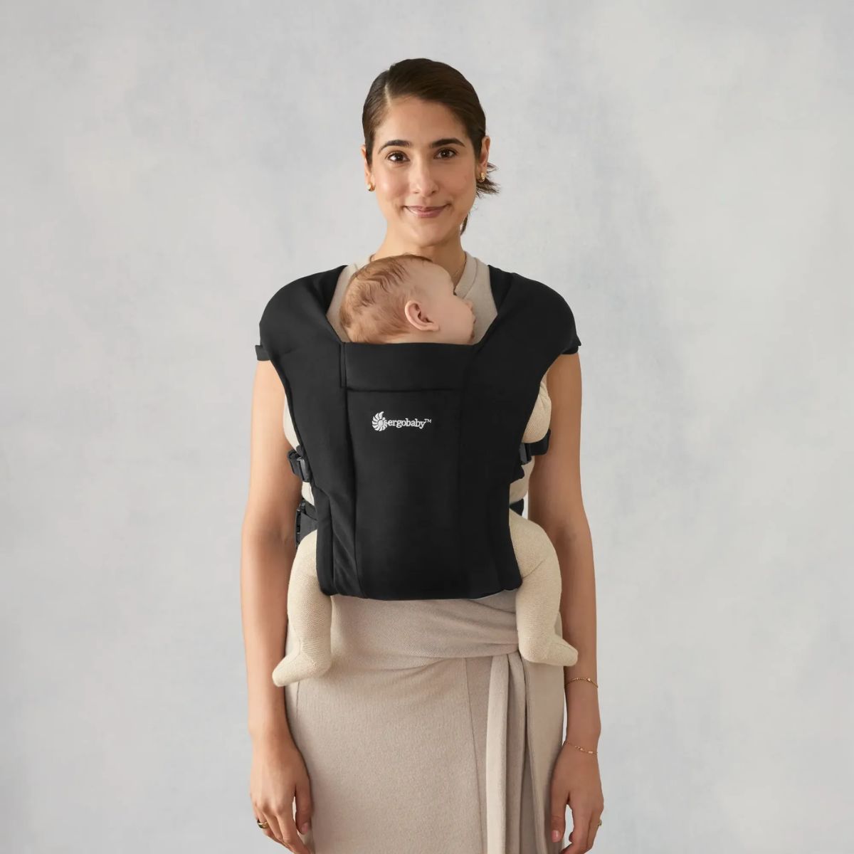 Ergobaby Embrace Newborn Baby Carrier 0-12M - Pure Black