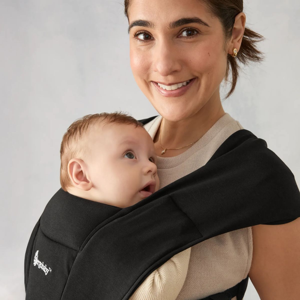 Ergobaby Embrace Newborn Baby Carrier 0-12M - Pure Black