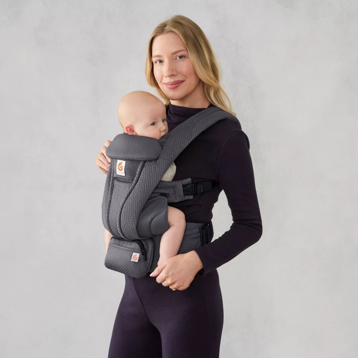Ergobaby Omni Deluxe Newborn Baby Carrier 0-48M - Graphite Grey