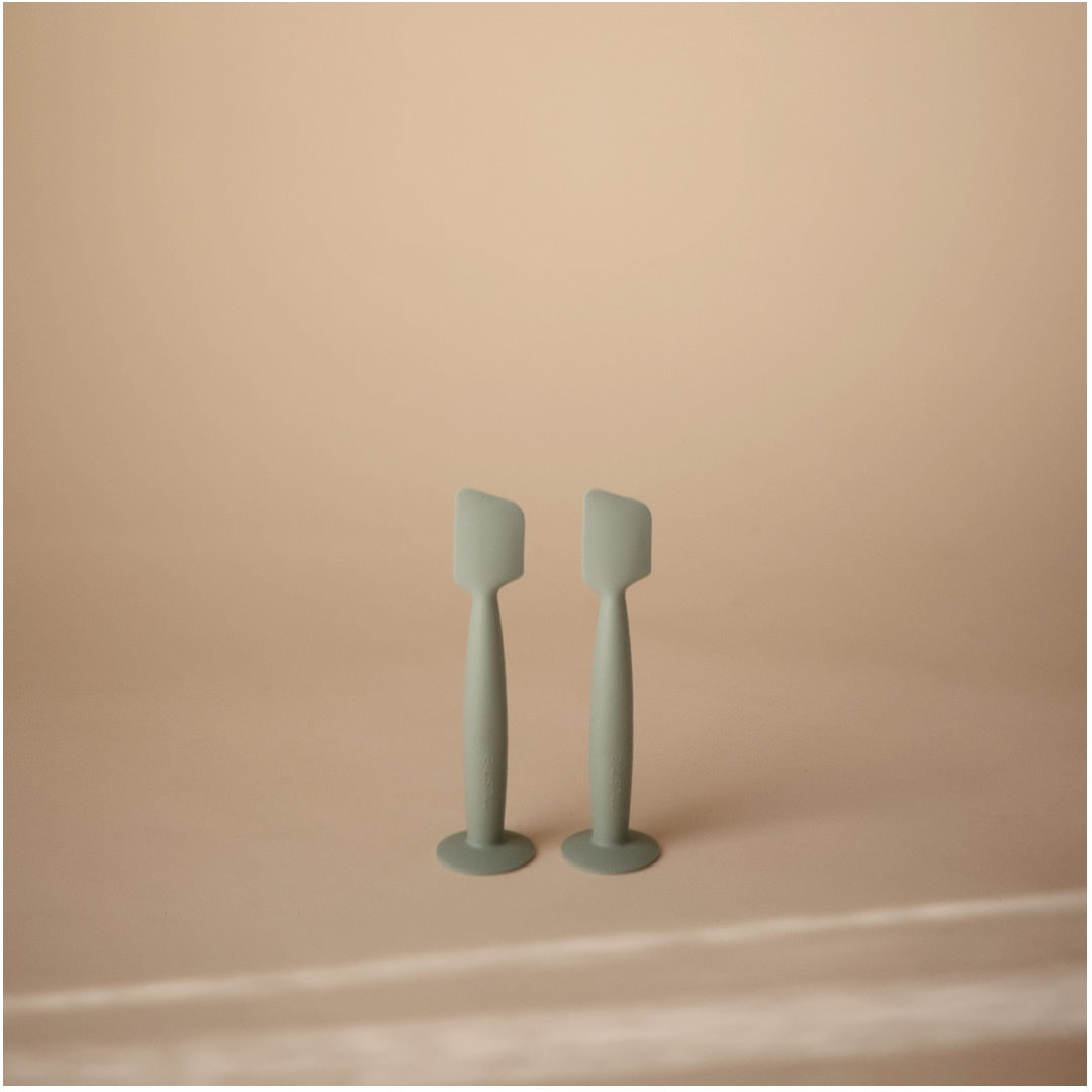 Espátula Para Aplicar Creme em Fralda Mushie Cambridge Blue