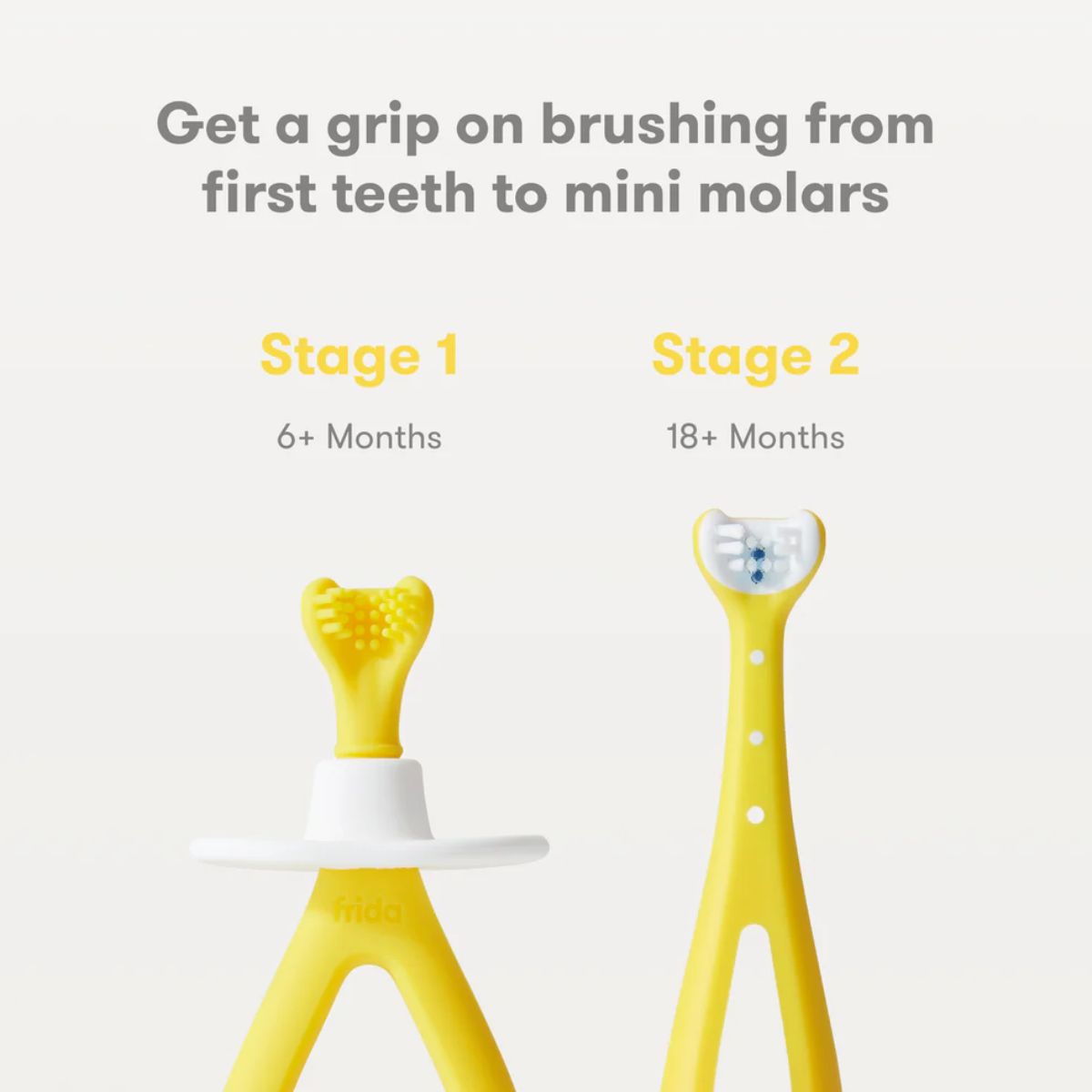 Frida Baby Grow-with-Me Training Toothbrush Set on Luna Baby Store Miami