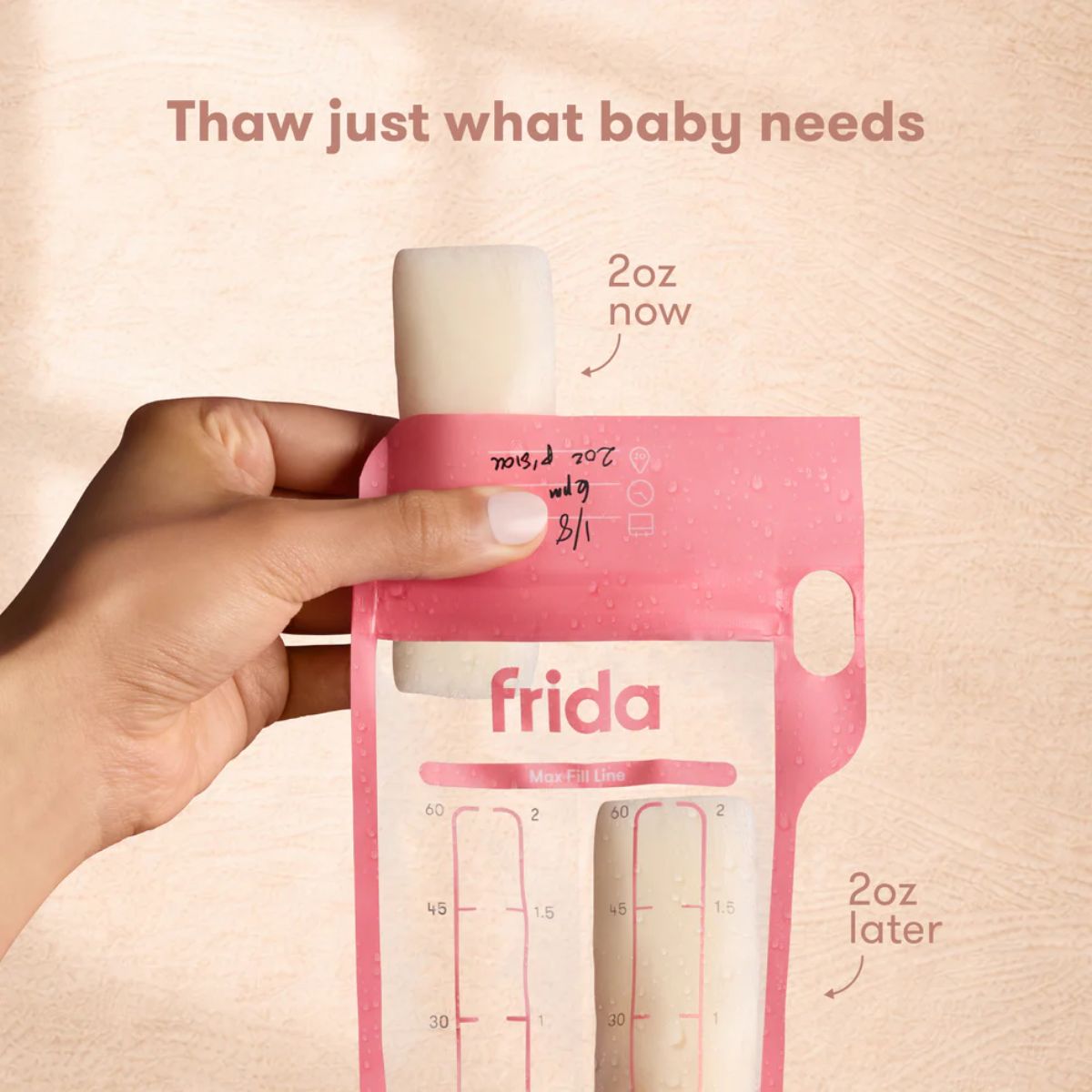 Kit Saco Para Armazenamento de Leite Materno Frida Mom - 100 Unidades on Luna Baby Store Miami