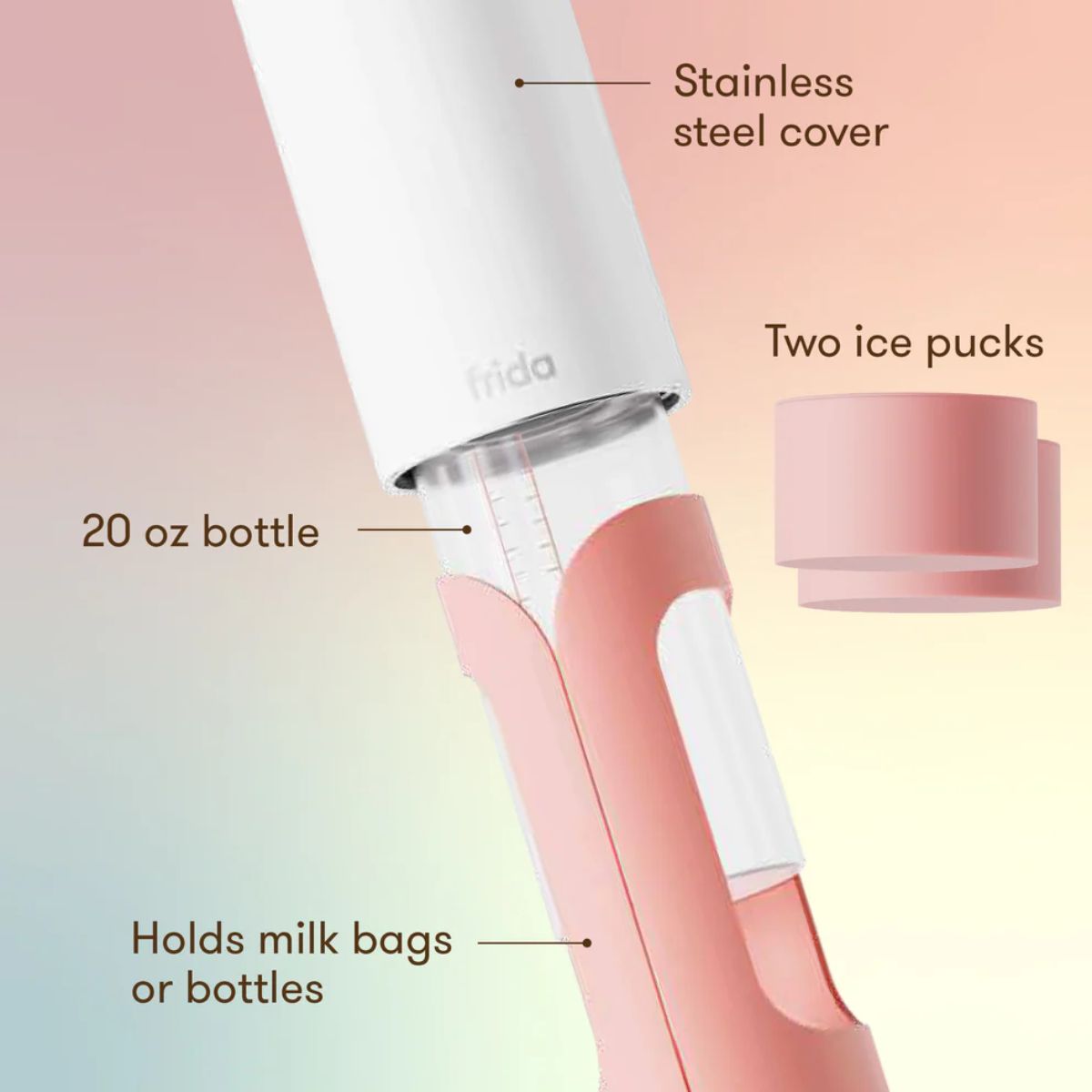 Frida Mom Cooler de Leite Materno Flow + Go 590ML