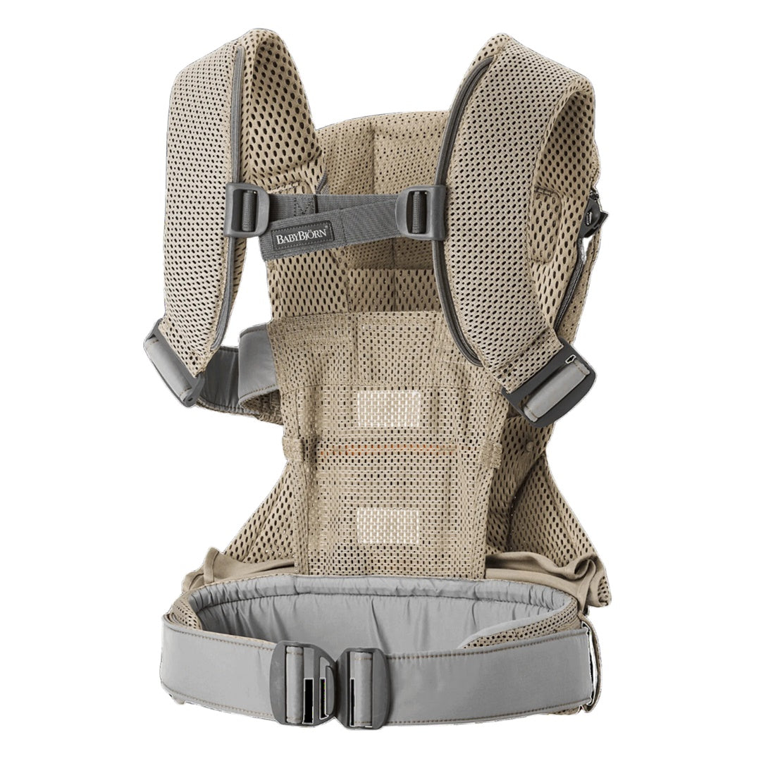 Canguru BabyBjörn One Air 3D Mesh Gray beige