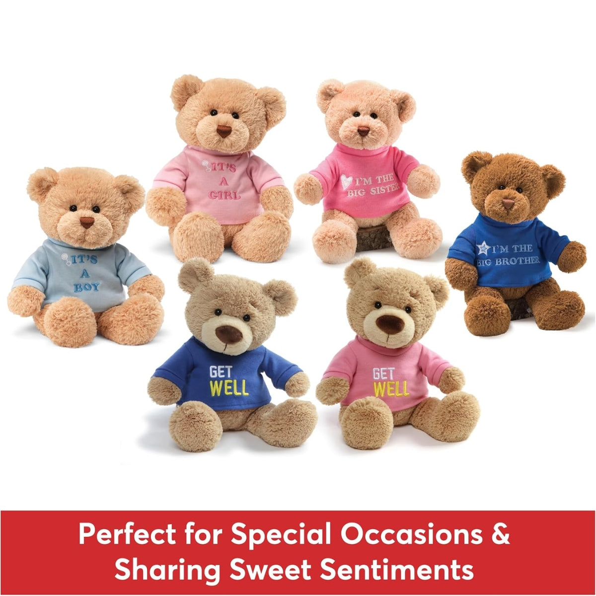 GUND It's a Boy Teddy Bear, Blue, 12 Inches