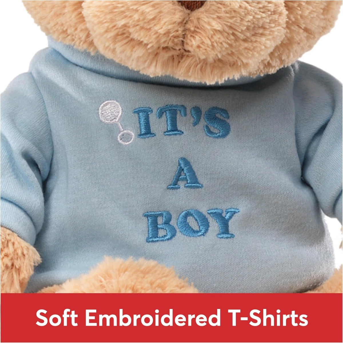 GUND It's a Boy Teddy Bear, Blue, 12 Inches