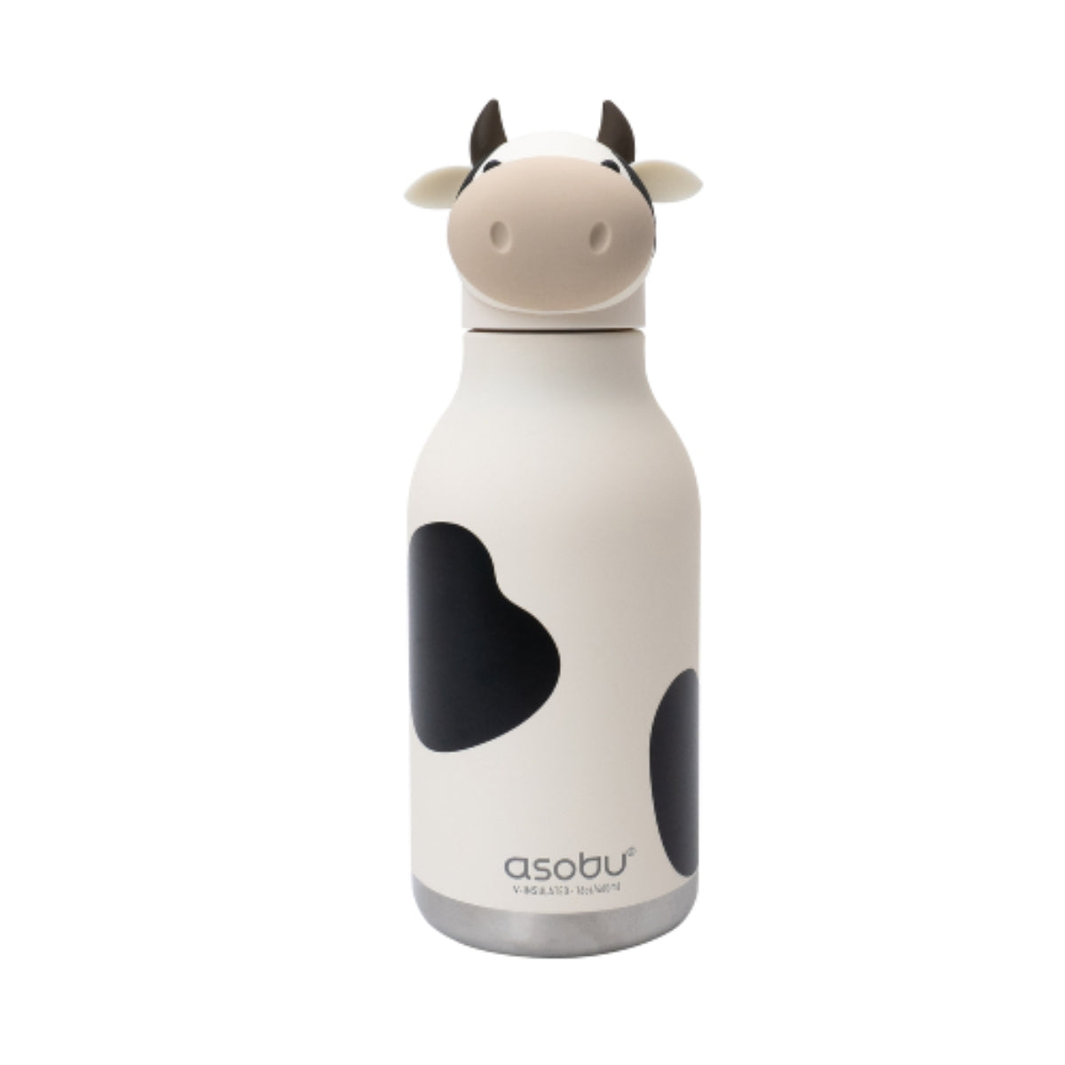 Asobu - Stainless Steel Bottle Silicone Head Cow