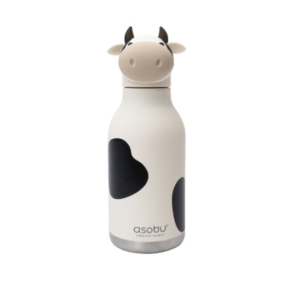 Asobu - Stainless Steel Bottle Silicone Head Cow