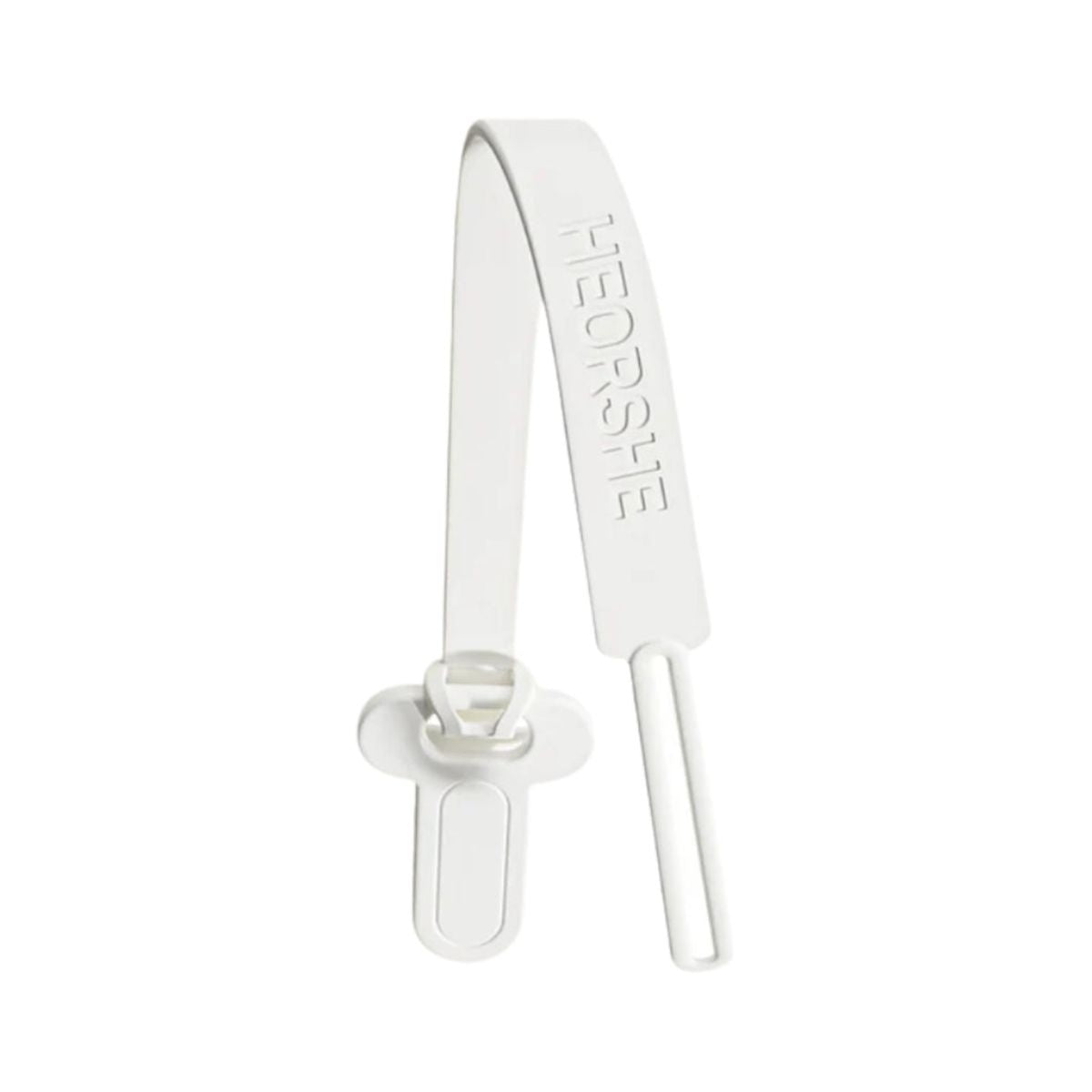 Prendedor De Chupeta HEORSHE White on Luna Baby Store Miami