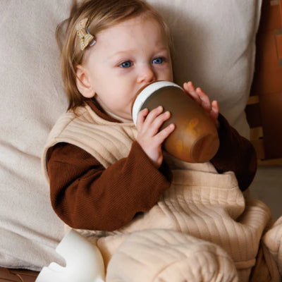 Mamadeira Heorshe de Pescoço Ultra Largo 240 ml – Cinza