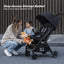 HIBUD FLOW Ultra-Compact Travel Stroller - Grey on Luna Baby Store Miami