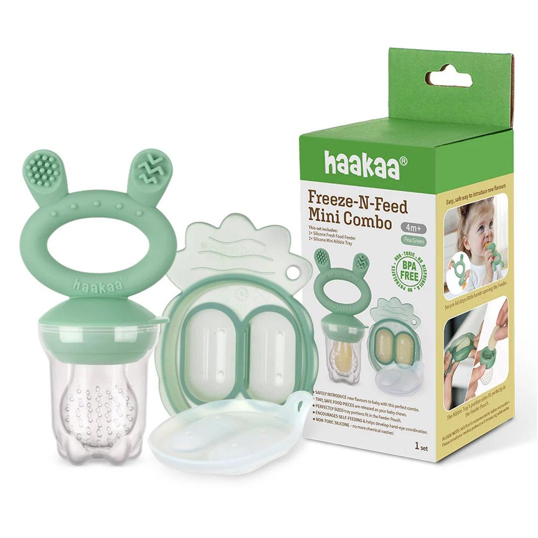 Haakaa Silicone Freeze-N-Feed Mini Combo - Verde