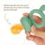 Alimentador Infantil de Silicone + Bandeja Haakaa Freeze-N-Feed Mini Blush on Luna Baby Store Miami