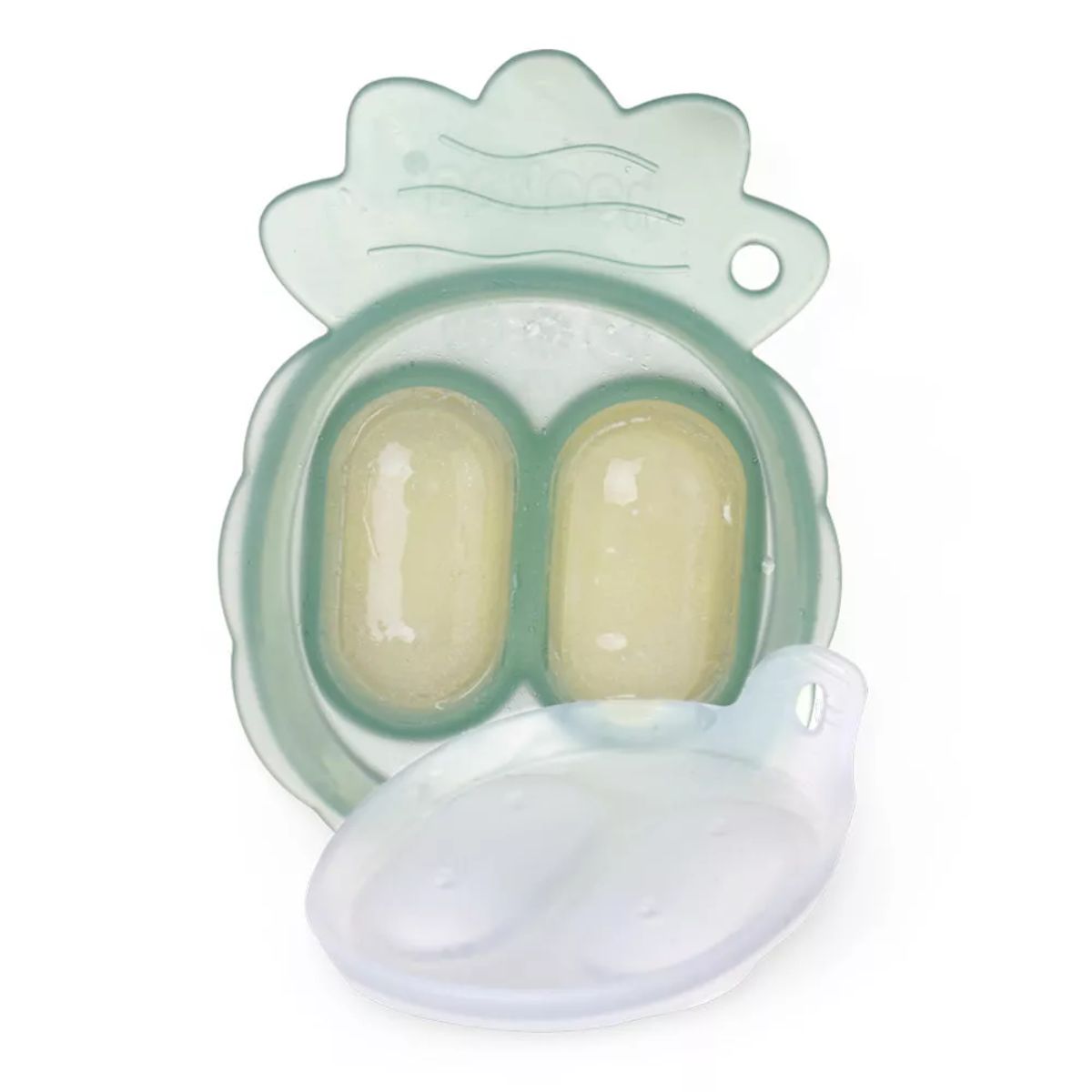 Alimentador Infantil de Silicone + Bandeja Haakaa Freeze-N-Feed Mini Blush