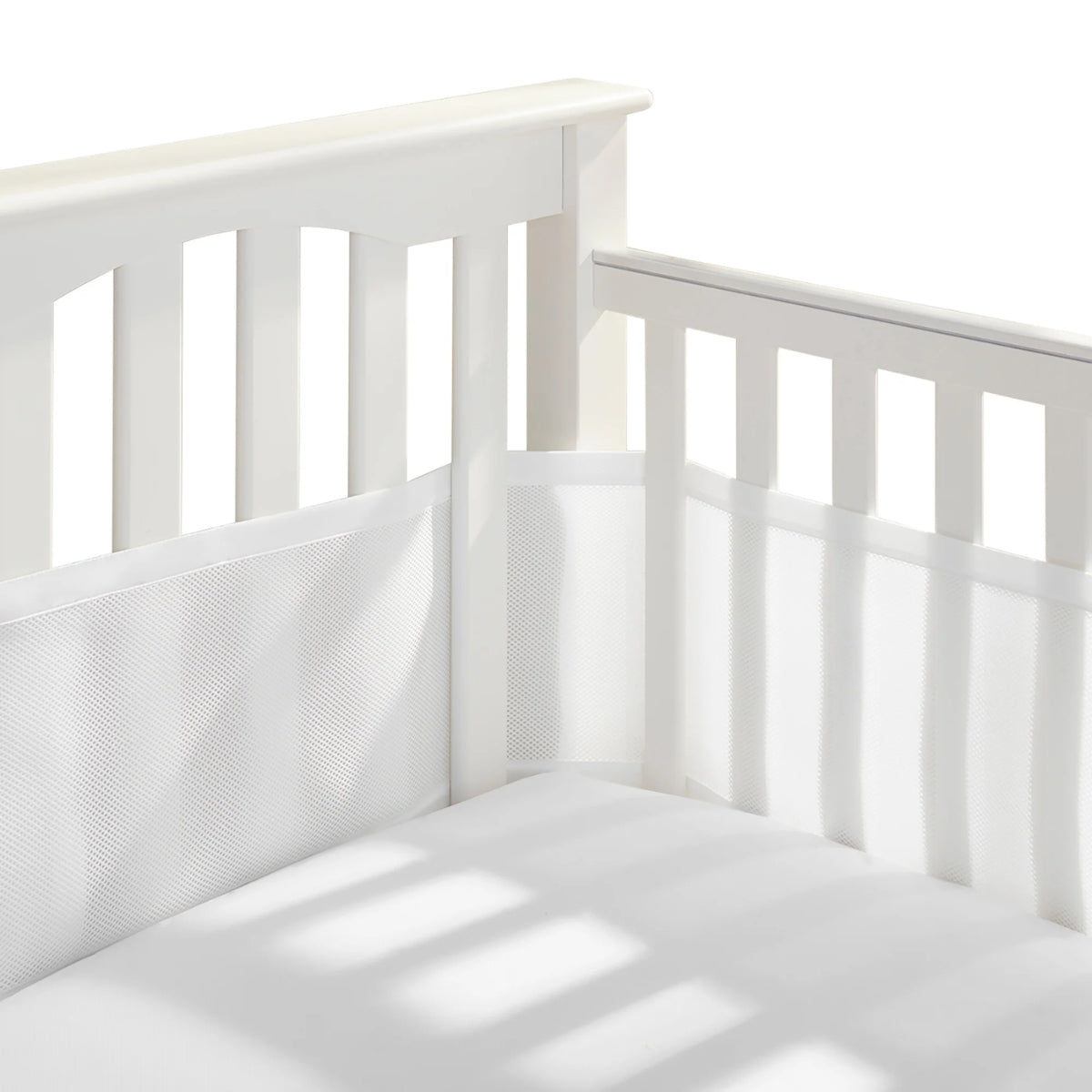 Halo Breathable Mesh Crib Liner for Mini Crib - White