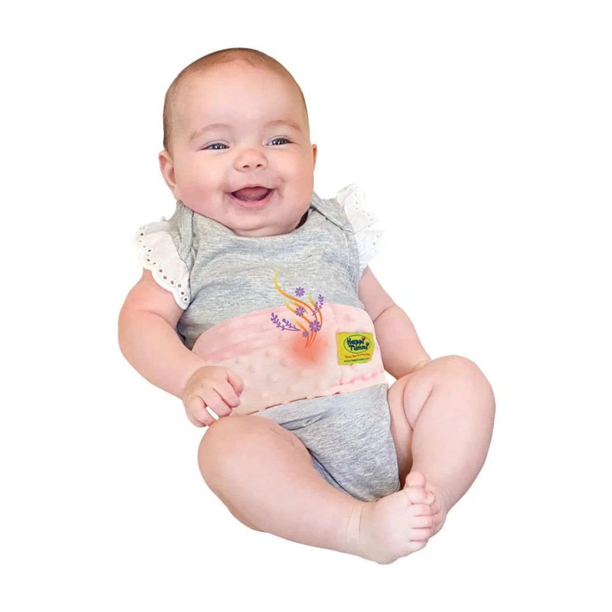 Cinta Térmica Para Alívio das Cólicas e Gases dos Bebês Happi Tummi Rosa on Luna Baby Store Miami