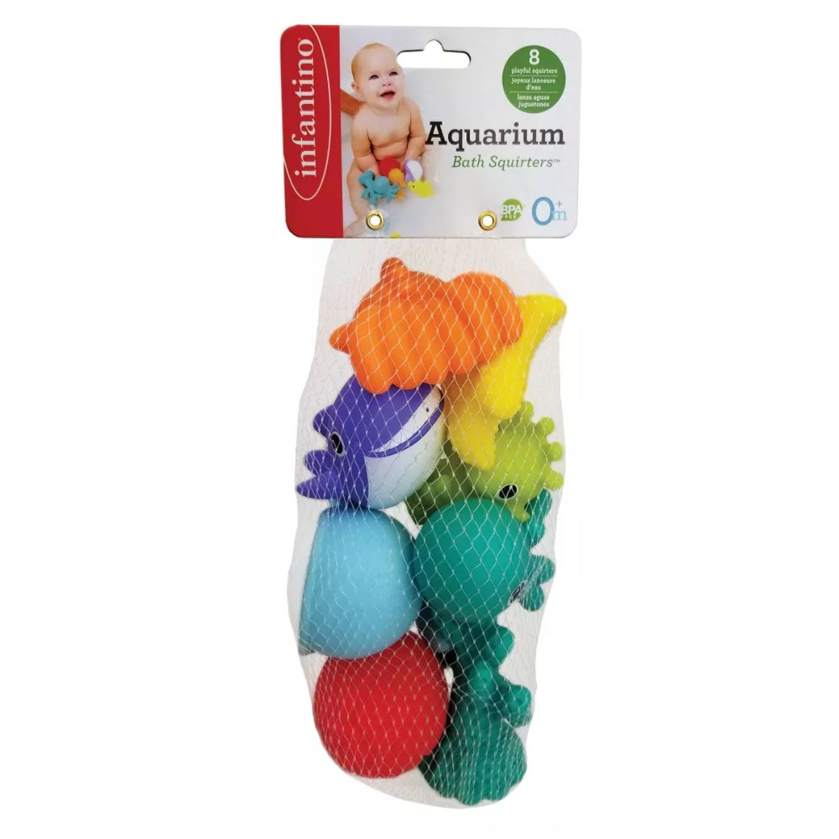 Infantino Aquarium Bath Squirters Toy 8 pieces
