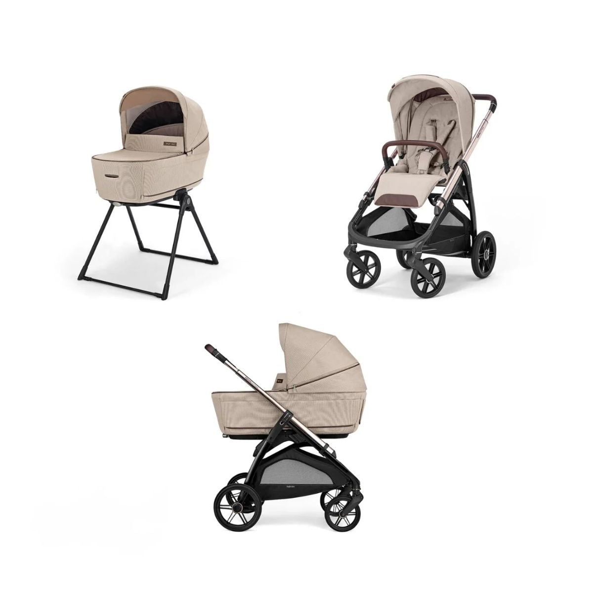 Inglesina Aptica Stroller & Bassinet + Stand - Pashmina Beige
