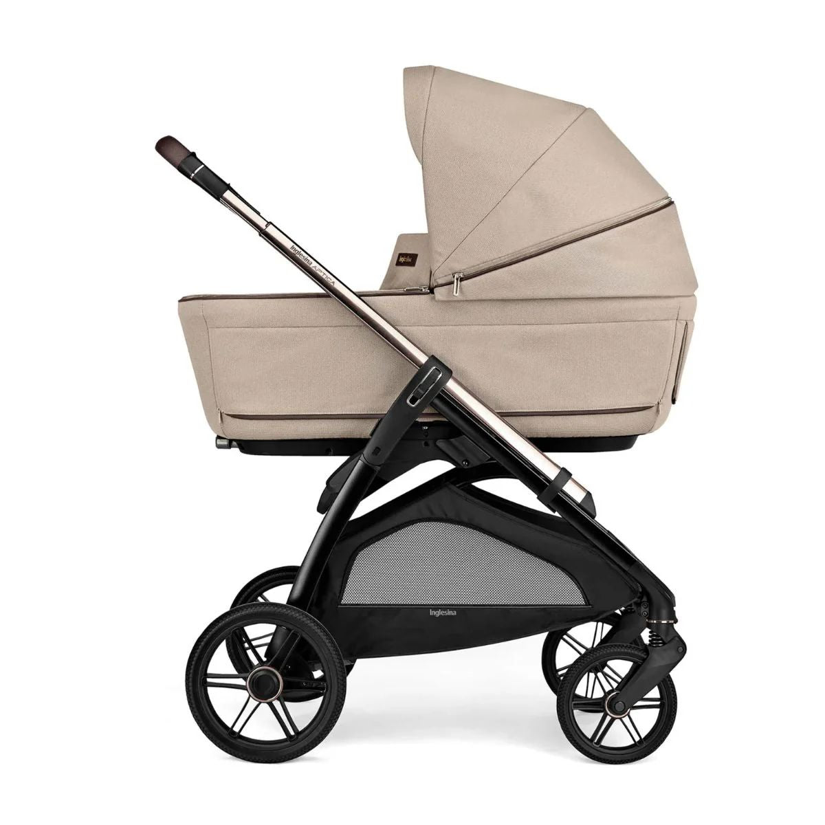 Inglesina Aptica Stroller & Bassinet + Stand - Pashmina Beige on Luna Baby Store Miami