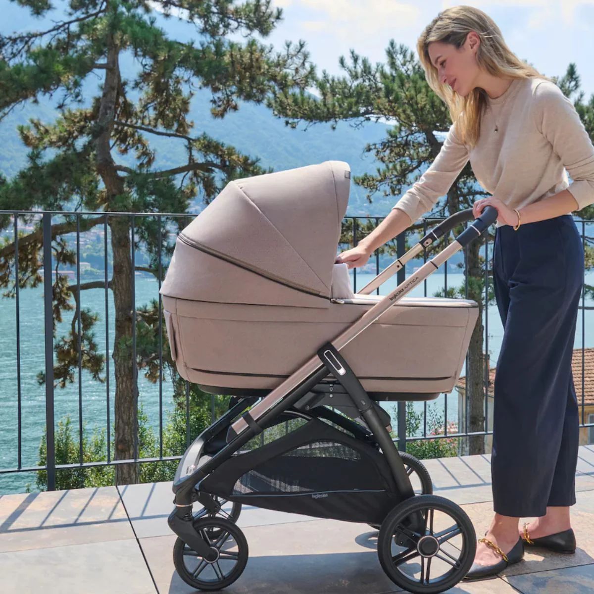 Inglesina Aptica Stroller & Bassinet + Stand - Velvet Grey