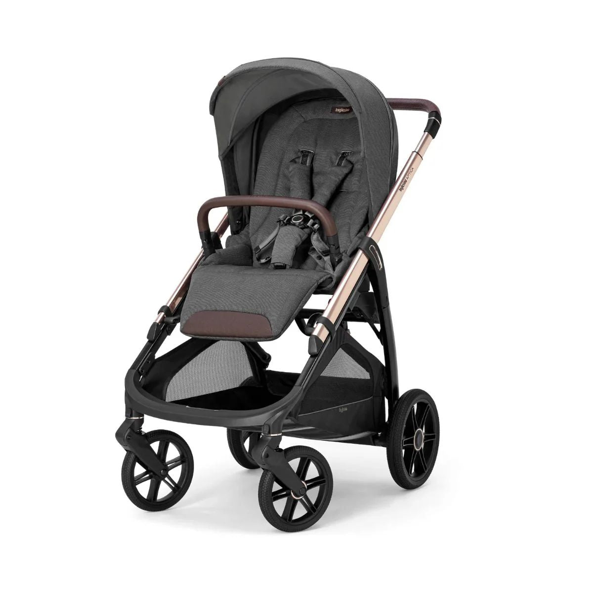 Inglesina Aptica Stroller & Bassinet + Stand - Velvet Grey on Luna Baby Store Miami