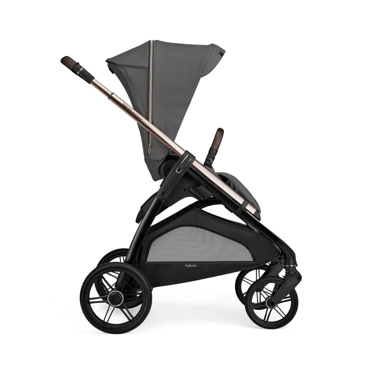 Inglesina Aptica Stroller & Bassinet + Stand - Velvet Grey on Luna Baby Store Miami