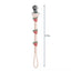 Itzy Ritzy Beaded Pacifier Clip - Strawberry on Luna Baby Store Miami