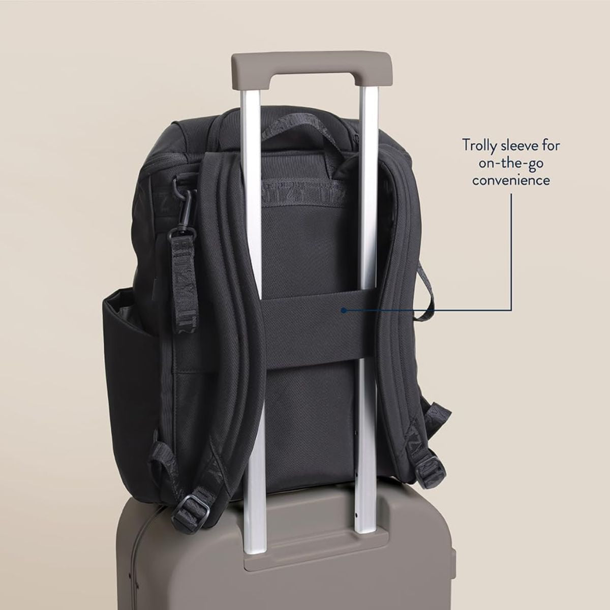 Mochila Maternidade Itzy Ritzy Belong Bucket Black