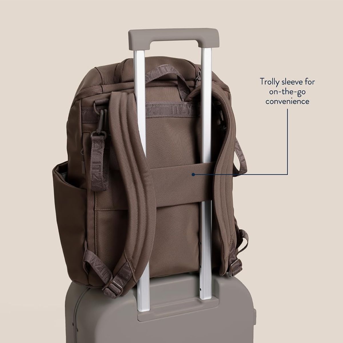 Mochila Maternidade Itzy Ritzy Belong Bucket Mocha