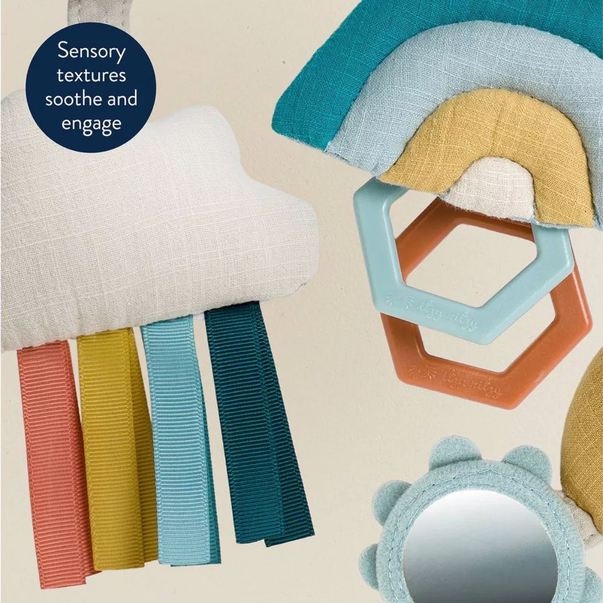 Itzy Ritzy Bitzy Spiral Car Seat - Rainbow