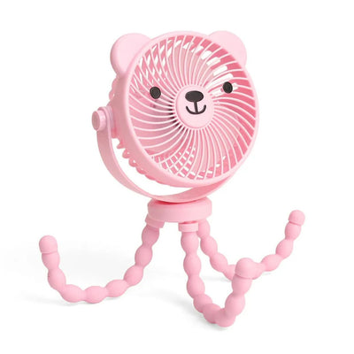 Ventilador Para Carrinho de Bebê Itzy Ritzy Breeze - 3 Velocidades Pink