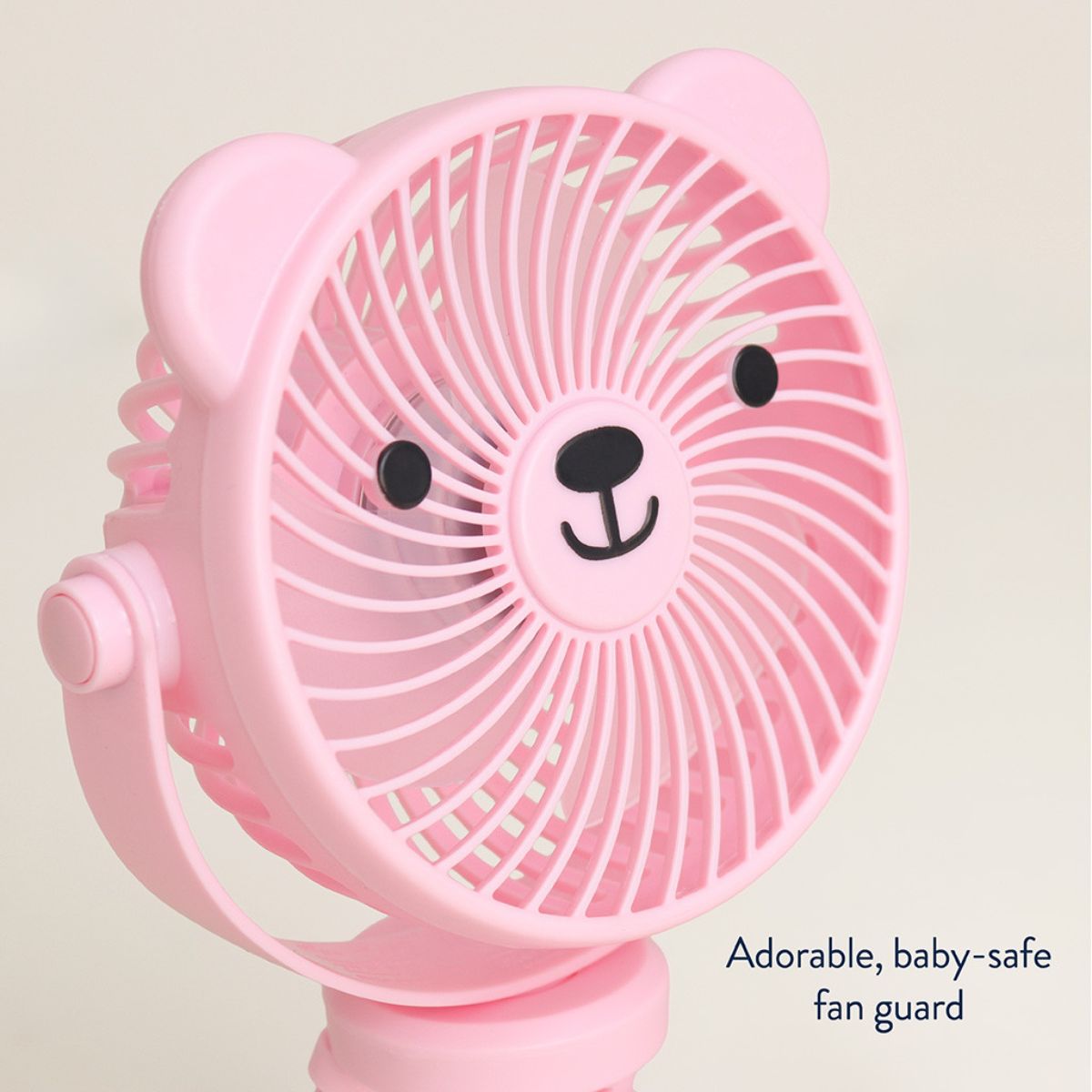 Itzy Ritzy Breeze 3-Speed Stroller Fan - Pink on Luna Baby Store Miami