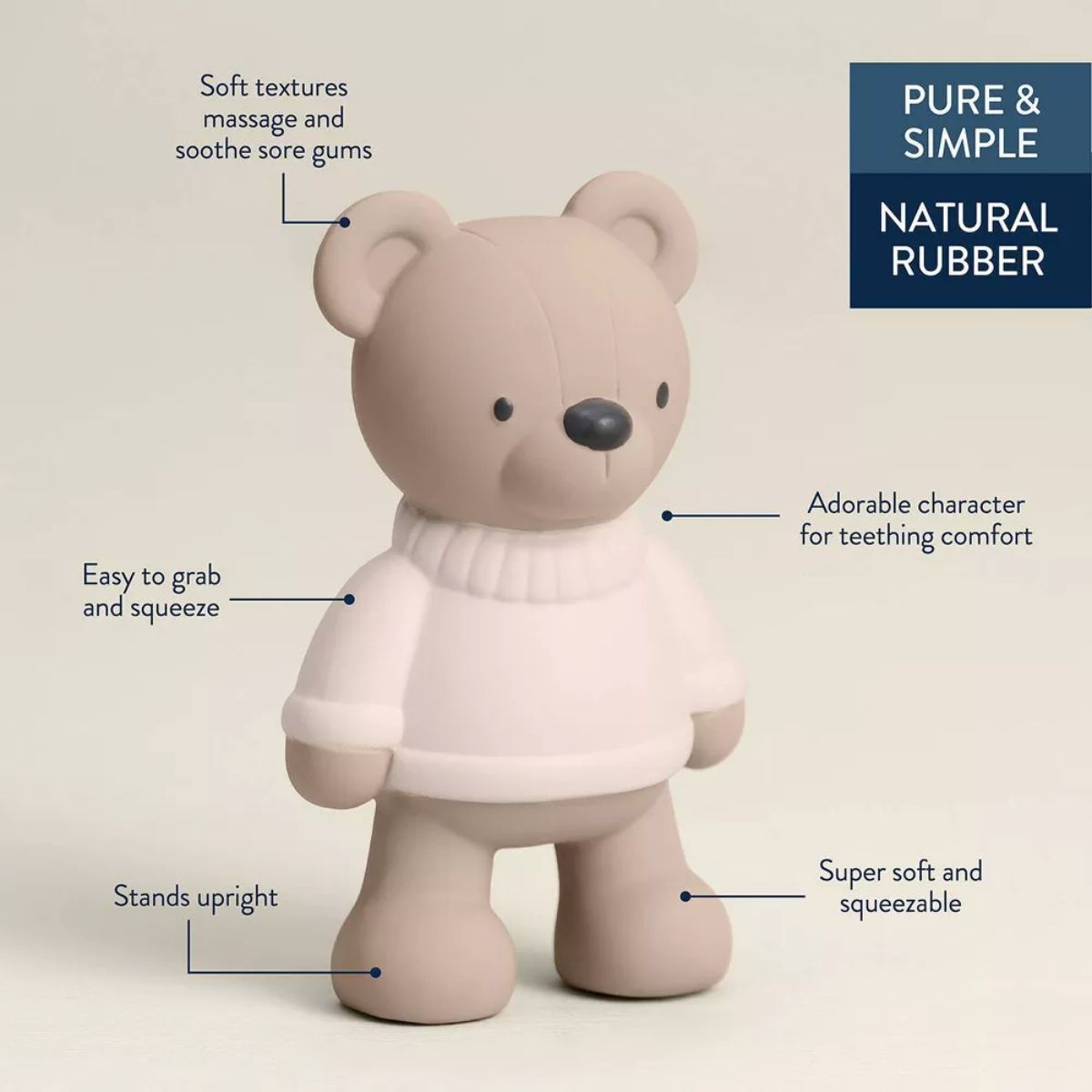 Mordedor Itzy Ritzy Comfort Crew Bear on Luna Baby Store Miami