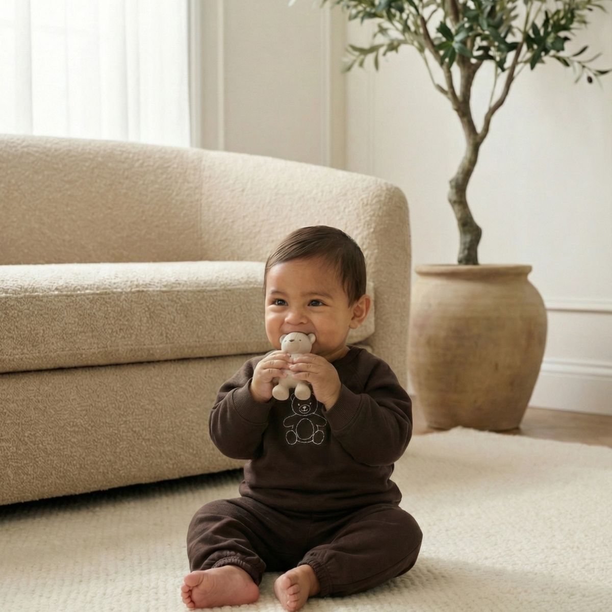 Mordedor Itzy Ritzy Comfort Crew Bear on Luna Baby Store Miami