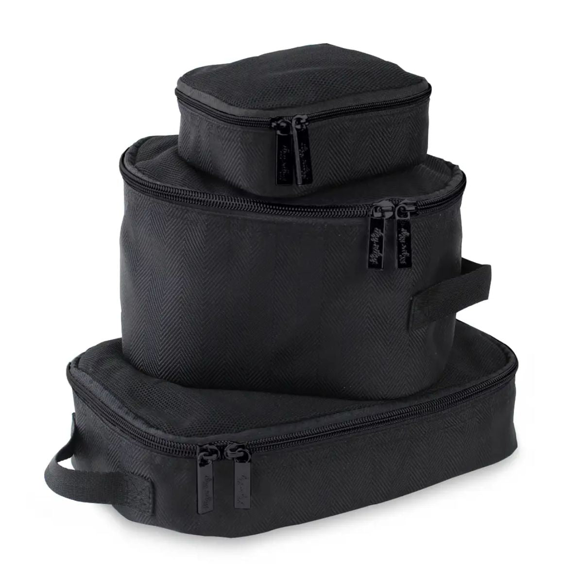 Kit Com 3 Necessaires Itzy Ritzy Pack Like A Boss Matte Black