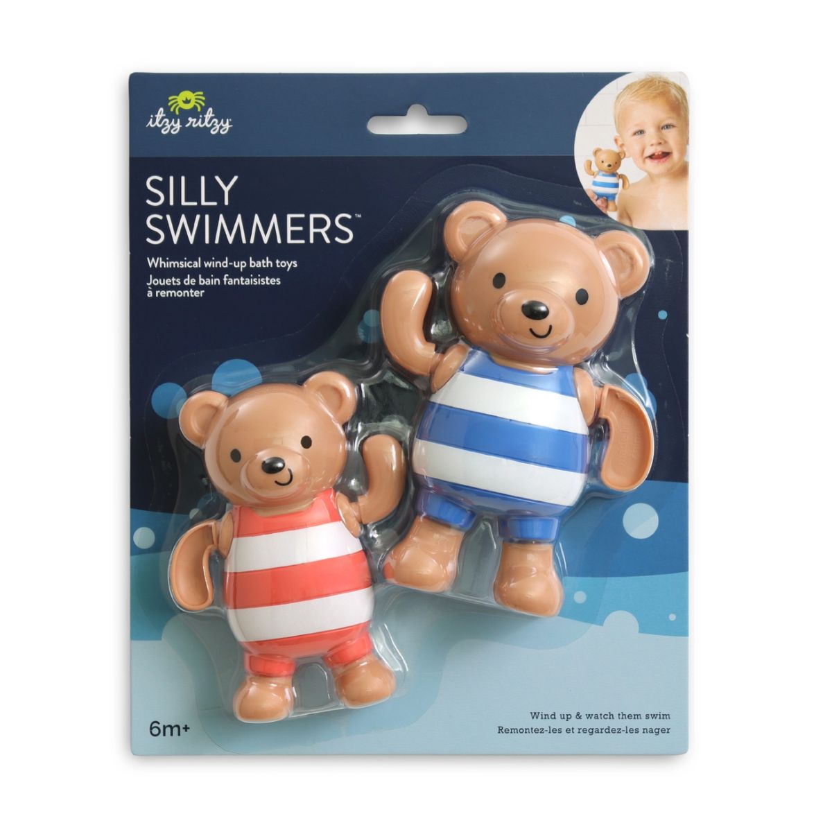 Brinquedo De Banho Itzy Ritzy Silly Swimmers Bears