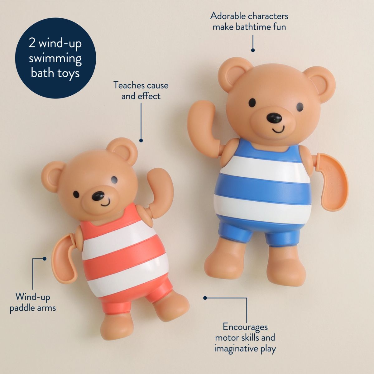 Brinquedo De Banho Itzy Ritzy Silly Swimmers Bears