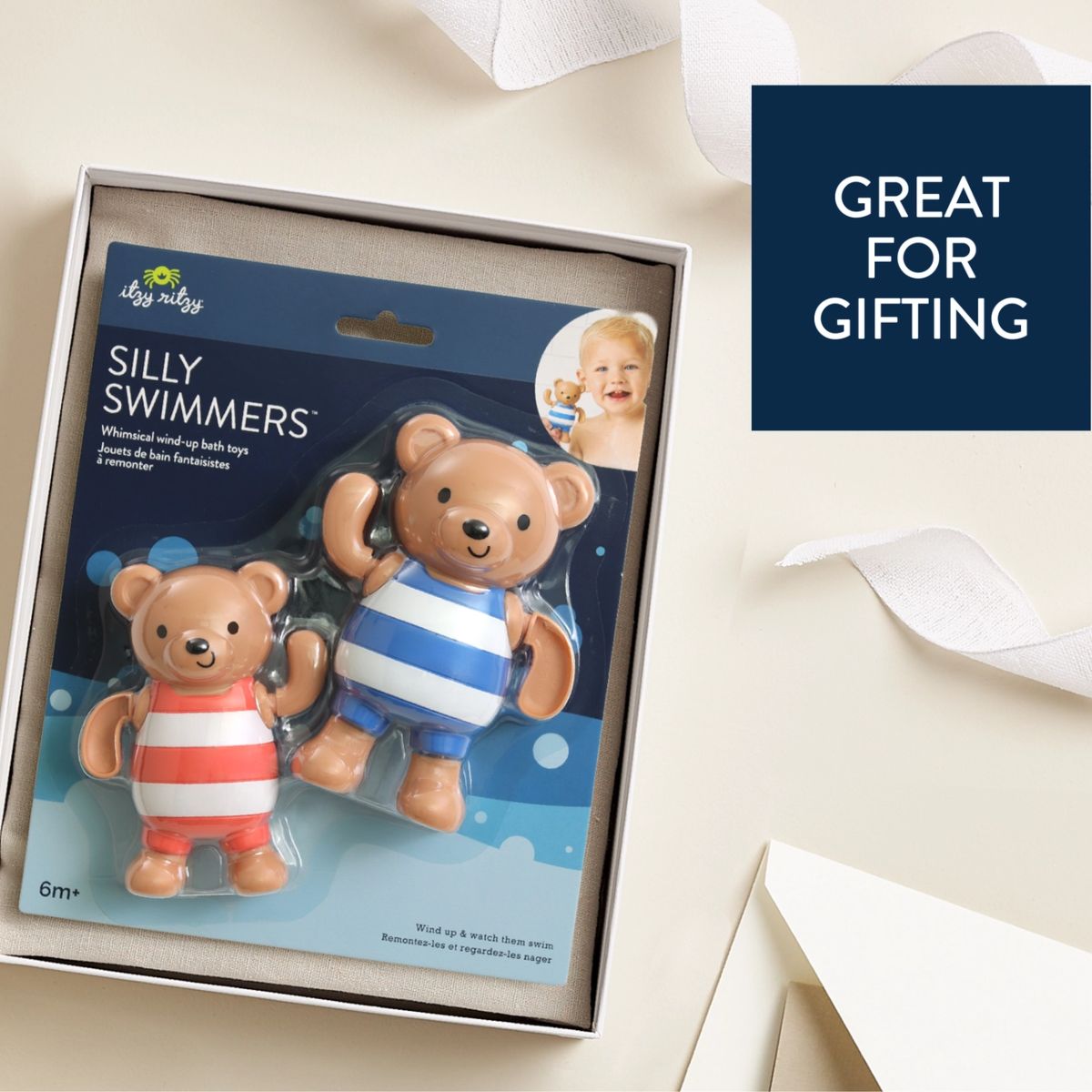 Brinquedo De Banho Itzy Ritzy Silly Swimmers Bears