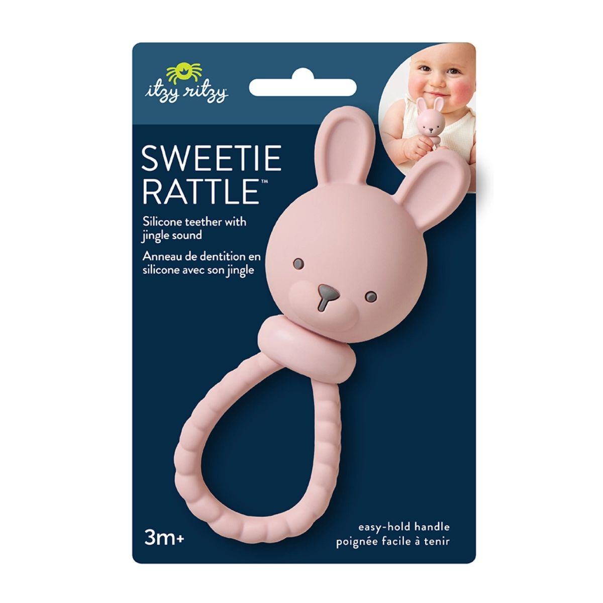 Chocalho Com Mordedor Itzy Ritzy Sweetie Rattle Bunny