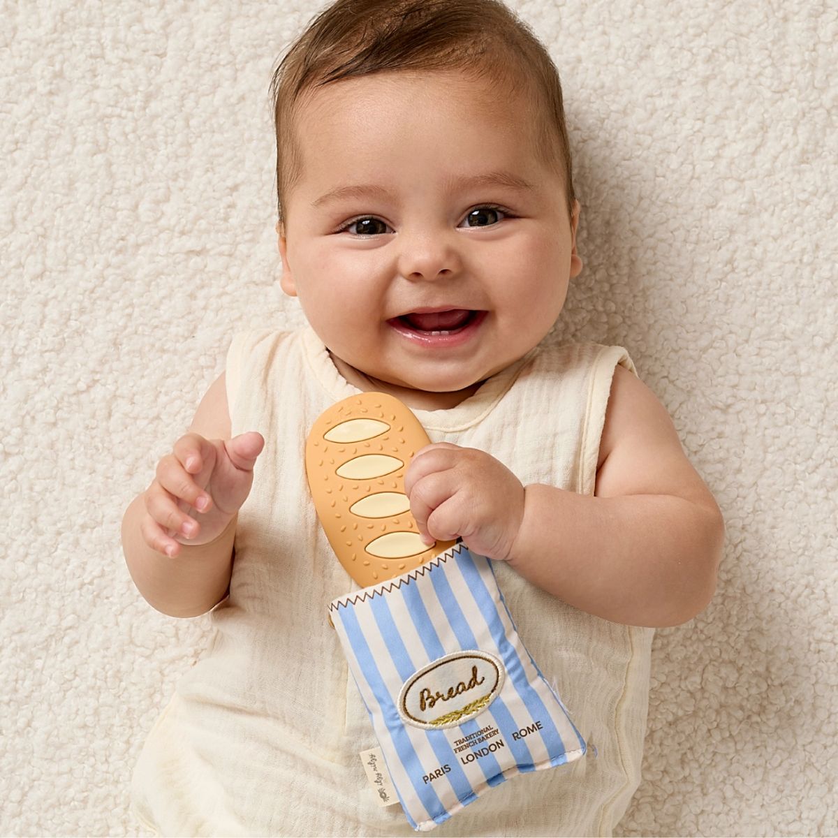 Itzy Ritzy Teensy Crinkle Teether on Luna Baby Store Miami