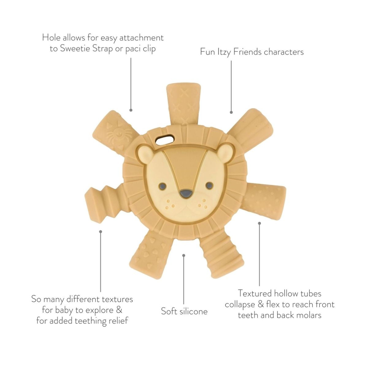 Mordedor Itzy Ritzy Molar Teether Leão