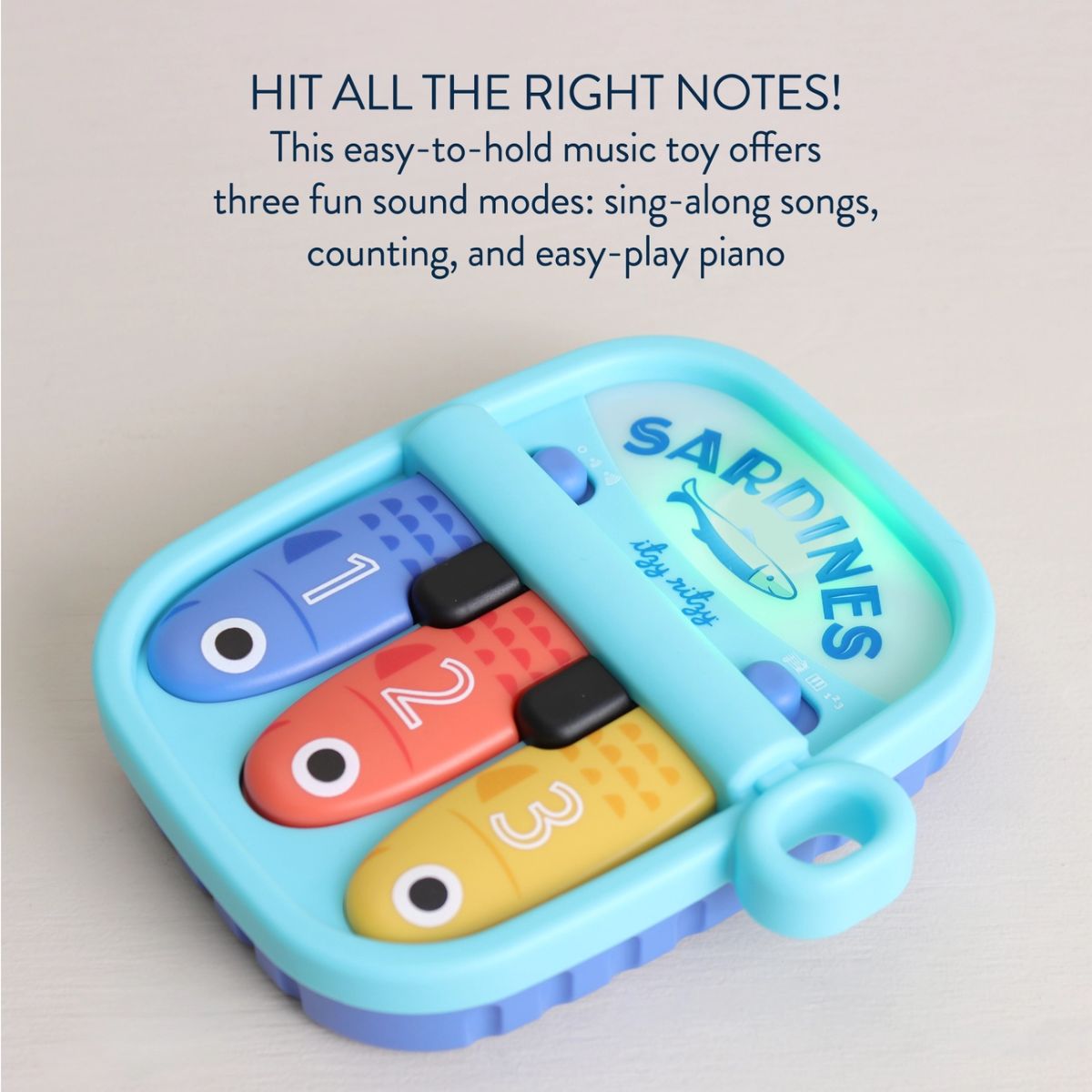Itzy Ritzy Bitzy Tunes Sardines Baby Piano Toy on Luna Baby Store Miami