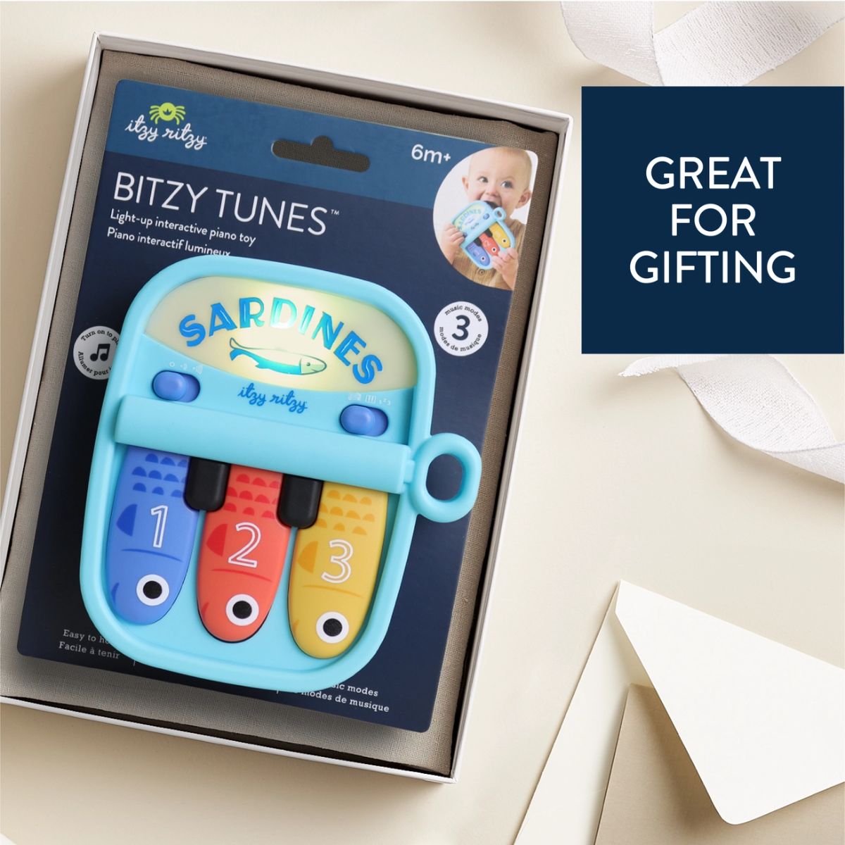 Itzy Ritzy Bitzy Tunes Sardines Baby Piano Toy