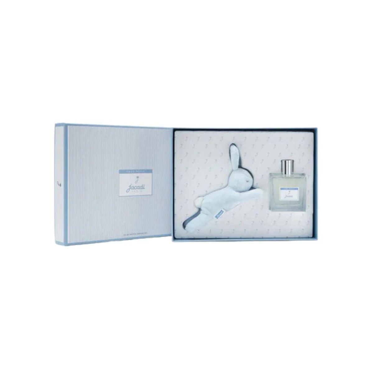 Kit Perfume e Pelúcia de Coelho Jacadi Paris Baby Boy Azul 100ML on Luna Baby Store Miami