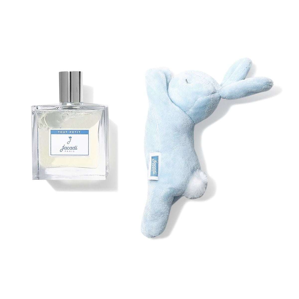 Kit Perfume e Pelúcia de Coelho Jacadi Paris Baby Boy Azul 100ML on Luna Baby Store Miami